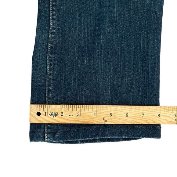 Wrangler Women's Denim Jeans Q Baby No Gap Waistband Dark Wash Size10 HEMMED - Picture 10 of 11